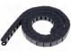Cable chain  LIGHT  Bend.rad  40mm  L  1003mm  non-openable frames