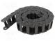 Cable chain  LIGHT  Bend.rad  38mm  L  986mm  Int.height  17mm