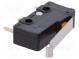 Microswitch SNAP ACTION  with lever with roller simulation