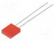 LED  rectangular  2x7x8mm  red  9mcd  80°  Front  flat  20mA  2÷2.8V