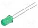 LED  5mm  green  80mcd  30°  20mA  2.2÷2.6V  Front  convex  105mW