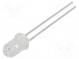 LED  5mm  red  600mcd  20°  20mA  2÷2.5V  Front  convex  105mW