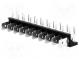 Terminal  spade terminal strip  6.3mm  THT  250V  angled 90°  12A