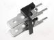 Terminal  spade terminal strip  6.3mm  THT  250V  straight  ways  2