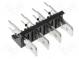 Terminal  spade terminal strip  6.3mm  THT  250V  straight  ways  4