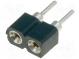 Socket  SIL  PIN 2  gold plated  polyester  UL94V-0  Øpin 0.5mm