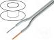 Wire  loudspeaker cable  2x1mm2  stranded  OFC  grey  unshielded