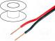 Wire  loudspeaker cable  2x4mm2  stranded  OFC  black-red  PVC