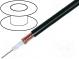 Wire  coaxial  RG11AU  1x75Ω  stranded  OFC  PVC  black  100m