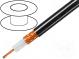 Wire  coaxial  RG213U  1x50Ω  stranded  Cu  PVC  black  100m