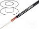 Wire  coaxial  RG59-flex  1x75Ω  stranded  OFC  PVC  black  100m
