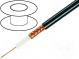 Wire  coaxial  RG59  1x75Ω  solid  Cu  PVC  black  100m  2kVAC