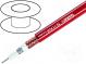 Wire  coaxial  1x75Ω  stranded  Cu  PUR  brown-red  100m