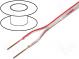 Wire  loudspeaker cable  2x2mm2  stranded  CCA  transparent  PVC