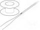 Wire  OFC  stranded  2x1,5mm2  silicone  white  -60÷180°C