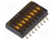 Switch  DIP-SWITCH  Poles number  8  OFF-ON  0.025A/24VDC  Pos  2