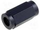 Screwed spacer sleeve  polyamide  M3  12mm