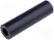 Spacer sleeve  cylindrical  polystyrene  L  25mm  Øout  7mm  black