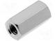 Screwed spacer sleeve  10mm  Int.thread  M3  brass  nickel