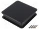 Enclosure  for computer  ABS + PC  black  X 103mm  Y 103mm  Z 27mm