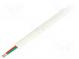 Wire  telecommunication cable  stranded  2x28AWG  white  100m
