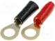 Terminal  ring  M8  16mm2  gold-plated  insulated  red and black