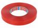 Tape  fixing  W  19mm  L  50m  Thk  0.205mm  double-sided  100°C  50%