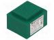 Transformer  encapsulated  1.5VA  230VAC  6V  6V  12.5mA  125mA  PCB