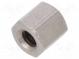 Screwed spacer sleeve  5mm  Int.thread  UNC4-40  hexagonal  brass