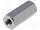 Screwed spacer sleeve  12mm  Int.thread  M2,5  hexagonal  brass