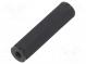 Screwed spacer sleeve  hexagonal  polyamide  M2  L  20mm  black