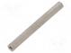 Screwed spacer sleeve  40mm  Int.thread  M2  hexagonal  brass