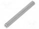 Screwed spacer sleeve  50mm  Int.thread  M3  hexagonal  aluminium
