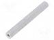Screwed spacer sleeve  50mm  Int.thread  M3  hexagonal  aluminium