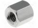 Screwed spacer sleeve  5mm  Int.thread  M3  hexagonal  brass