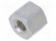 Screwed spacer sleeve  5mm  Int.thread  M3  hexagonal  steel  zinc