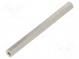 Screwed spacer sleeve  60mm  Int.thread  M3  hexagonal  brass