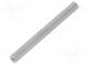 Screwed spacer sleeve  60mm  Int.thread  M3  hexagonal  aluminium