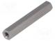 Screwed spacer sleeve  45mm  Int.thread  M4  hexagonal