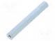 Screwed spacer sleeve  55mm  Int.thread  M4  hexagonal  steel