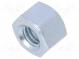 Screwed spacer sleeve  5mm  Int.thread  M4  hexagonal  steel  zinc