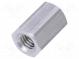 Screwed spacer sleeve  12mm  Int.thread  M5  hexagonal  aluminium