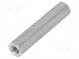 Screwed spacer sleeve  40mm  Int.thread  M5  hexagonal  aluminium
