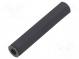 Screwed spacer sleeve  hexagonal  polyamide  M5  L  55mm  black
