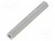 Screwed spacer sleeve  60mm  Int.thread  M5  hexagonal  aluminium