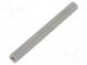 Screwed spacer sleeve  100mm  Int.thread  M6  hexagonal