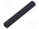 Screwed spacer sleeve  hexagonal  polyamide  M6  L  65mm  black
