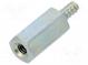 Screwed spacer sleeve  10mm  Int.thread  M2,5  Ext.thread  ST2,2