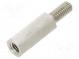 Screwed spacer sleeve  10mm  Int.thread  M2,5  Ext.thread  M2,5