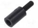 Screwed spacer sleeve  cylindrical  polyamide  M3  M3  10mm  black